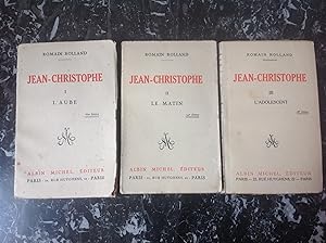 JEAN - CHRISTOPHE . Les trois volumes . ( I : l'aube - II : le matin - III : l'adolescent )