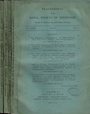 Proceedings of the Royal Society of Edinburgh Section A (Mathematical and Physical Sciences) - Vo...