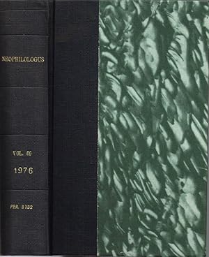 Bild des Verkufers fr Neophilologus An International journal of modern and mediaeval language and literature - Sixtieth Volume - N. 1 january, N. 2 april, N. 3 july, N. 4 october - 1976 zum Verkauf von Biblioteca di Babele