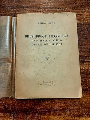 Presupposti filosofici per una storia delle religioni