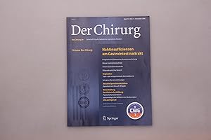 Imagen del vendedor de DER CHIRURG - NAHTINSUFFIZIENZEN AM GASTROINTESTINALTRAKT. Zeitschrift fr alle Gebiete der operativen Medizin a la venta por INFINIBU KG