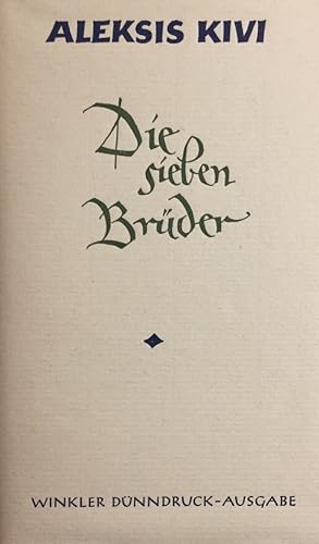 Die sieben Brüder. Dünndruck-Bibliothek der Weltliteratur.