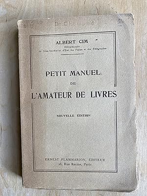 Petit manuel de l'amateur de livres