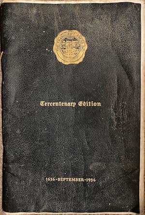 'THE DEDHAM TRANSCRIPT: Tercentenary Edition 1636- September- 1936; A Story in Pictures of Old an...