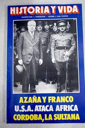 Bild des Verkufers fr Historia y Vida, Ao 1986, n 220:: Crdoba, ciudad sultana; Falsificadores de la historia; Las grandes epidemias en la Catalua del siglo XIX; Los aborgenes australianos; El brandy en Espaa; Ataques a las costas norafricanas; Entrevista con Azaa; Entrevista con Franco zum Verkauf von Alcan Libros