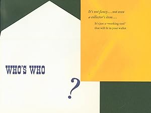 Image du vendeur pour Who's Who mis en vente par Eureka Books