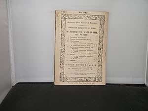 Henry Sotheran Ltd, London - Catalogue 843 1935 Annotated Catalogue of Works on Mathematics, Astr...