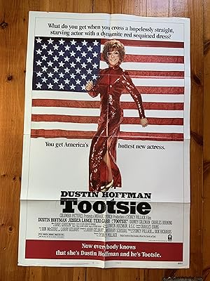 Seller image for Tootsie Advance One Sheet 1982 Dustin Hoffman, Jessica Lange for sale by AcornBooksNH