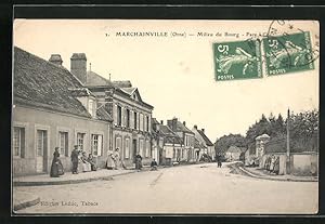 Carte postale Marchainville, Milieu du Bourg