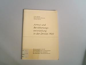 Seller image for Armut und Bevlkerungsentwicklung in der Dritten Welt. for sale by Antiquariat Bookfarm