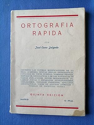 Immagine del venditore per Ortografa rpida venduto da Perolibros S.L.