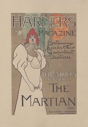 "HARPER'S MAGAZINE" THE MARTIAN de DU MAURIER Réédition épuisée et entoilée (années 50) d'après l...