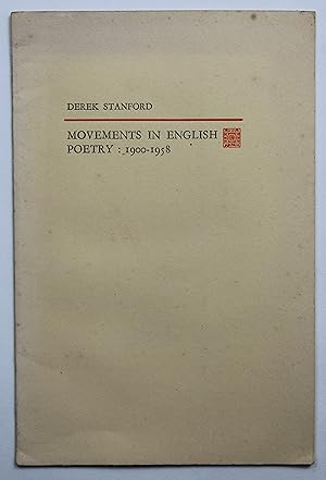 Movements In English Poetry; 1900-1958
