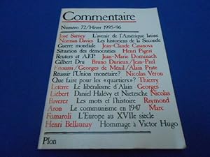 COMMENTAIRE. N° 72 / Hiver 1995-96