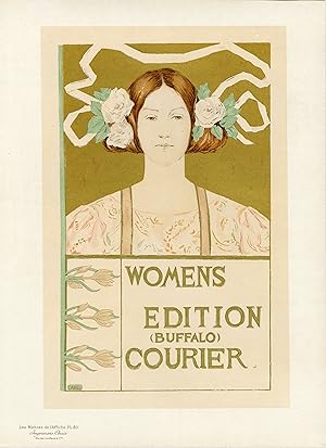 "WOMENS EDITION (BUFFALO) COURIER" Maîtres de l'Affiche (Planche originale entoilée n° 60) Alice ...