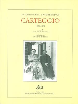Seller image for Carteggio 1929-1961 for sale by Miliardi di Parole