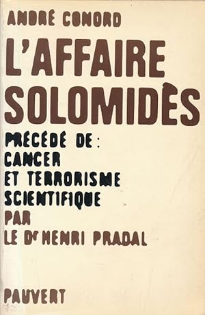 Image du vendeur pour L'affaire Solomides mis en vente par LIBRAIRIE GIL-ARTGIL SARL