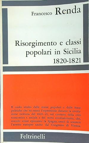 Risorgimento e classi popolari in Sicilia 1820-1821