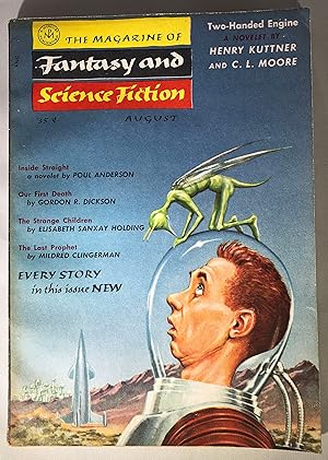 Imagen del vendedor de The Magazine of Fantasy and Science Fiction, August 1955 a la venta por Space Age Books LLC