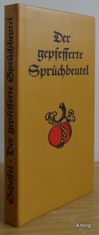 Seller image for Der gepfefferte Sprchbeutel. Alte deutsche Spruch-Weisheit. Sonderausgabe. Mit Bildern von Paul Neu. for sale by Antiquariat Gntheroth
