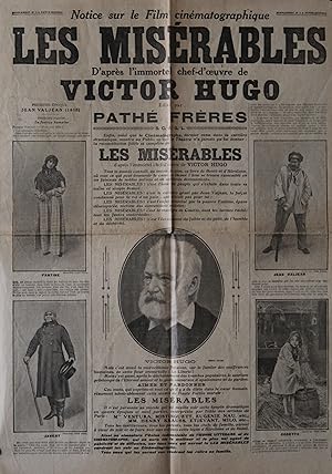 "LES MISÉRABLES" Supplément N°1 PATHÉ-JOURNAL 1912 (A. CAPELLANI / Victor HUGO)