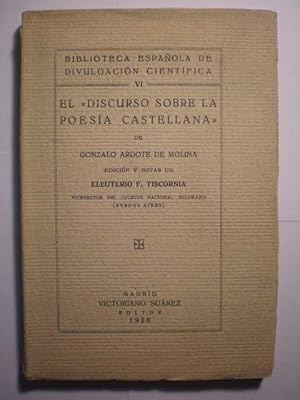 Seller image for El Discurso sobre la poesa castellana for sale by Librera Antonio Azorn