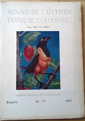 HOJAS DE CULTURA POPULAR COLOMBIANA. Nº 77. 1957