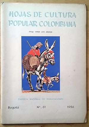 HOJAS DE CULTURA POPULAR COLOMBIANA. Nº 61. 1956