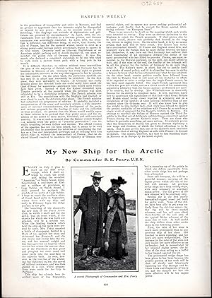 Image du vendeur pour PRINT: "My New Ship for the Arctic".story & photoengravings From Harper's Weekly, May 6, 1905 mis en vente par Dorley House Books, Inc.