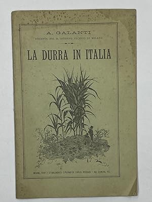 Bild des Verkufers fr La Durra in Italia. zum Verkauf von Libreria antiquaria Dedalo M. Bosio