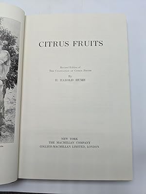 Image du vendeur pour Citrus Fruits mis en vente par Shadyside Books