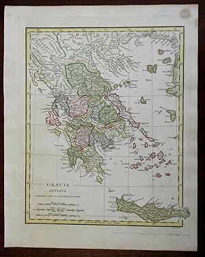 Ancient Greece Greek World Attica Epirus Euboea c. 1800 Wilkinson historical map
