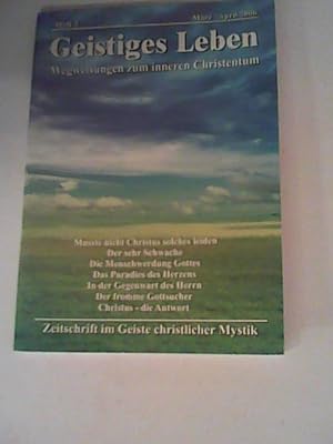 Imagen del vendedor de Geistiges Leben Wegweisung zum inneren Christentum, Heft 2, Mrz/ April 2006 a la venta por ANTIQUARIAT FRDEBUCH Inh.Michael Simon
