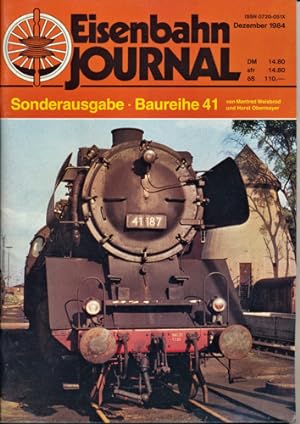 Bild des Verkufers fr Eisenbahn-Journal Sonderausgabe Dezember 1984: Baureihe 41. zum Verkauf von Versandantiquariat  Rainer Wlfel