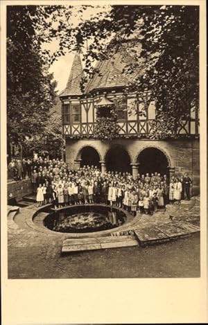 Seller image for Ansichtskarte / Postkarte Mhlhausen im Thringer Unstrut Hainich Kreis, Chor des Arion, Mdchenbrunnenfest 1927 for sale by akpool GmbH