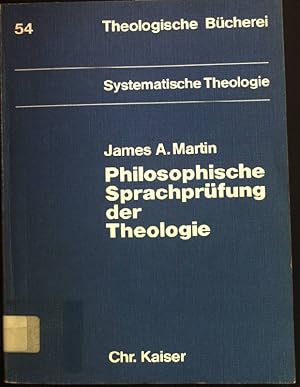 Image du vendeur pour Philosophische Sprachprfung der Theologie : Eine Einf. in d. Dialog zwischen d. analyt. Philosophie u. d. Theologie. Theologische Bcherei ; Bd. 54 : Systemat. Theologie mis en vente par books4less (Versandantiquariat Petra Gros GmbH & Co. KG)