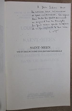 Imagen del vendedor de Saint-Men : Vie et dclin d'une civilisation paroissiale dans le Bas-Lon : Prface de Yves Le Gallo a la venta por MAGICBOOKS