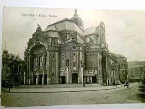 Bild des Verkufers fr Elberfeld. Thalia - Theater. Alte AK s/w. gel. 1907. Partie am Theater, Gebudeansicht zum Verkauf von ABC Versand e.K.