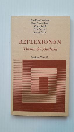 Image du vendeur pour REFLEXIONEN; Themen der Akademie; mis en vente par Schtze & Co.