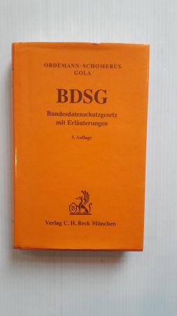 Immagine del venditore per BUNDESDATENSCHUTZGESETZ (BDSG); begrndet und bis zur 4. Auflage bearbeitet; venduto da Schtze & Co.