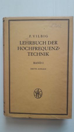 Seller image for LEHRBUCH DER HOCHFREQUENZTECHNIK; for sale by Schtze & Co.