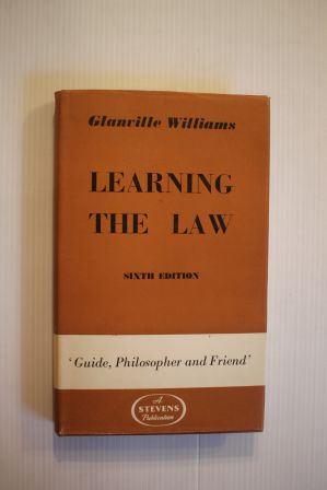 Bild des Verkufers fr LEARNING THE LAW; Guide, Philosopher and Friend; zum Verkauf von Schtze & Co.