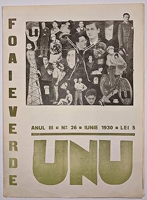 Seller image for [Avant-Garde Periodical.] Unu Foaie Verde. Anul III, No. 26, Iunie 1930. [Unu Green Pages. Year III, Issue 26, June 1930.] for sale by Fldvri Books