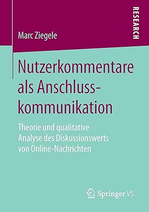 Seller image for Nutzerkommentare als Anschlusskommunikation for sale by moluna