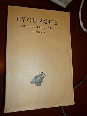 Imagen del vendedor de Contre Locrate Fragments a la venta por Le livre de sable