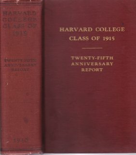 Harvard College Class of 1915: Twenty-fifth Anniversary Report