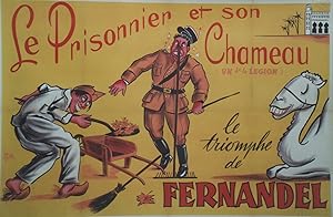 "UN DE LA LÉGION" / Réalisé par CHRISTIAN-JAQUE en 1936 avec FERNANDEL / Affiche ressortie entoil...