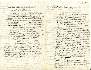 Autograph Letter [Signed "A toi"] to Louise Colet