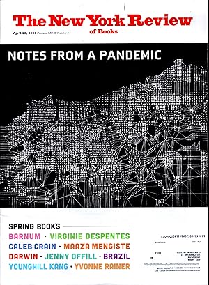 Bild des Verkufers fr The New York Review of Books: Volume LXVII, No. 6: April 9, 2020 zum Verkauf von Dorley House Books, Inc.