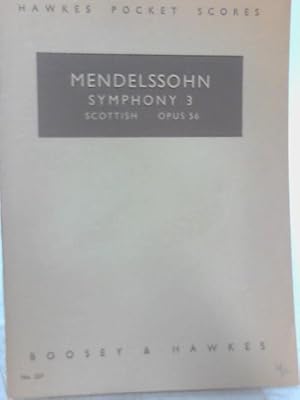 Imagen del vendedor de Symphony 3. Scottish a la venta por World of Rare Books